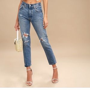 Levi’s 501 Distressed Jeans
